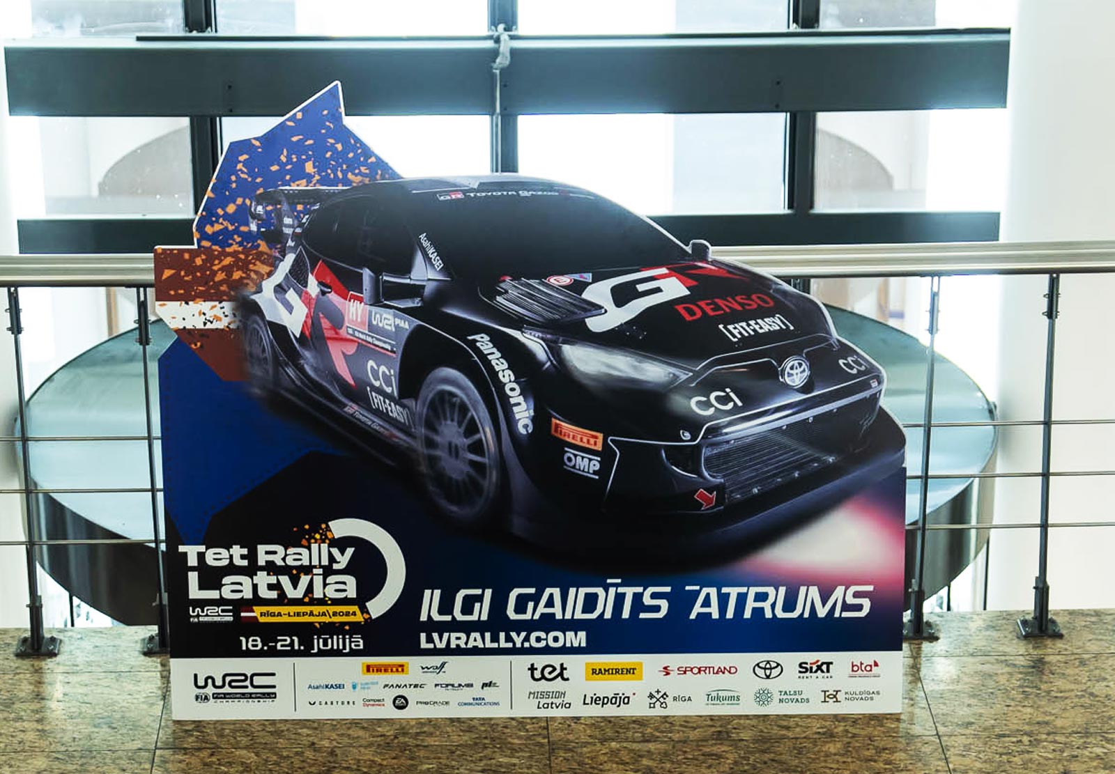 Rally Car Cutout for WRC stage in Latvia