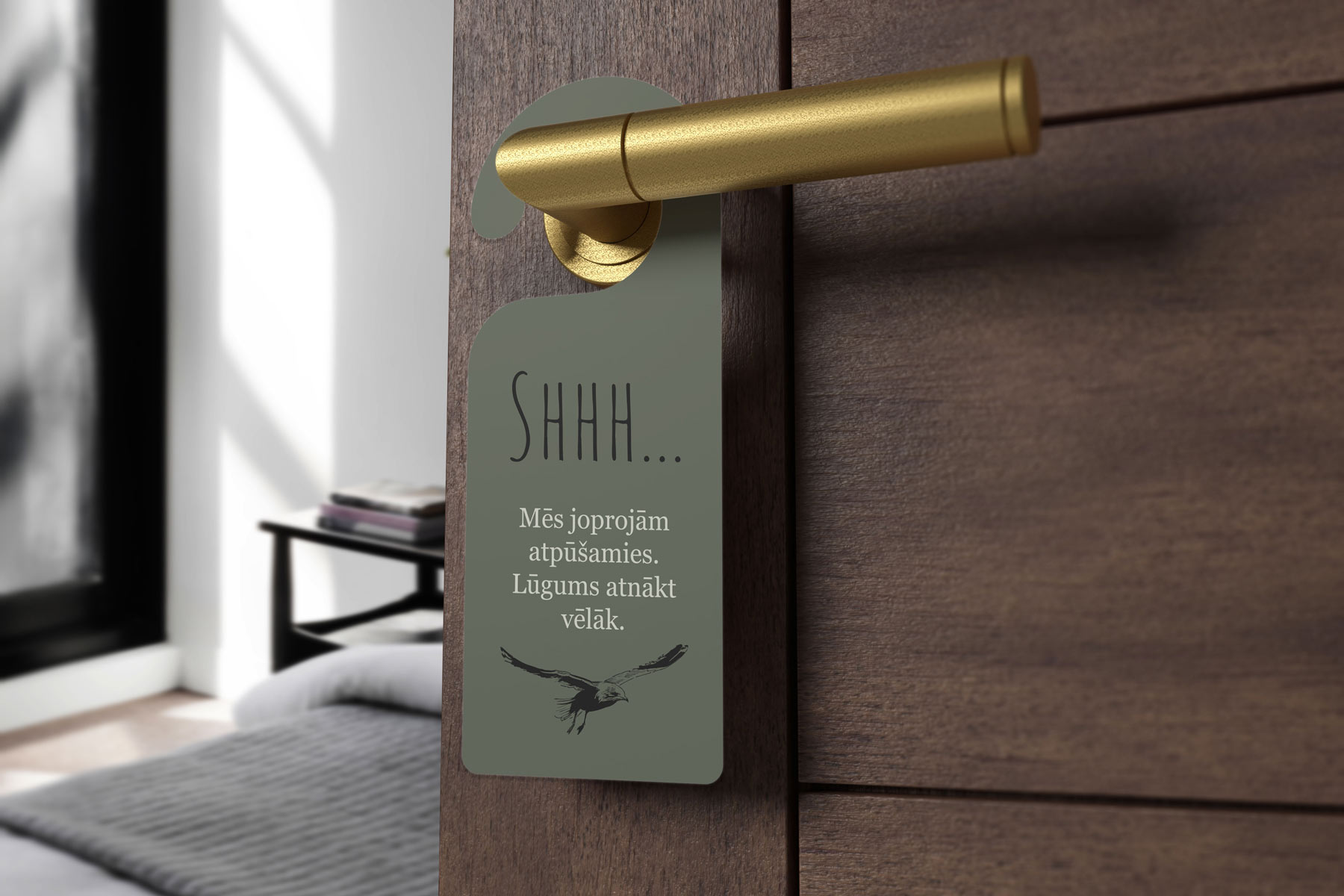 Custom Hotel Door Hanger PMTM